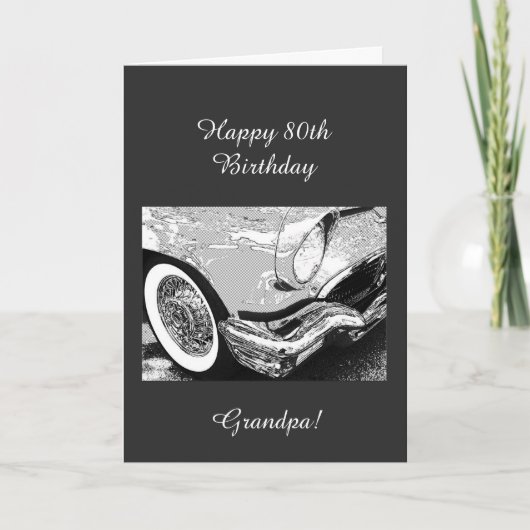 おじいちゃんの80歳の誕生日 カード (正面)