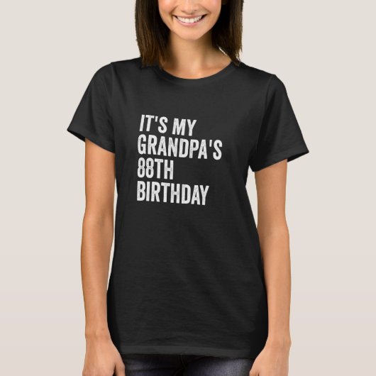 おじいちゃんの88誕生日 Tシャツ (正面)