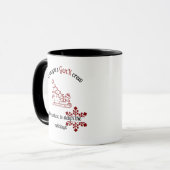 おじいちゃんのGen Xクルーはクリスマスをスリーする方法を知っている マグカップ (正面左)