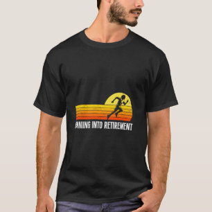 おじいちゃんのRUNNING INTO RETIREMENT ランニングジョーク Tシャツ