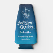 おじいちゃんはこ素晴らしこに見えるグラデーション ボトルクーラー (正面)