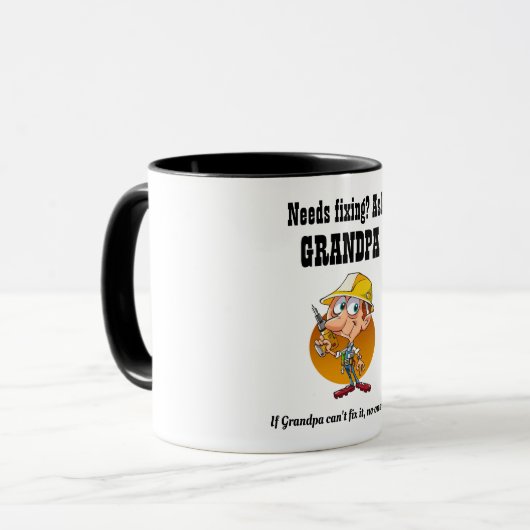 おじいちゃんはそれを直す最高のよ素晴らし – おじいちゃん マグカップ (正面左)