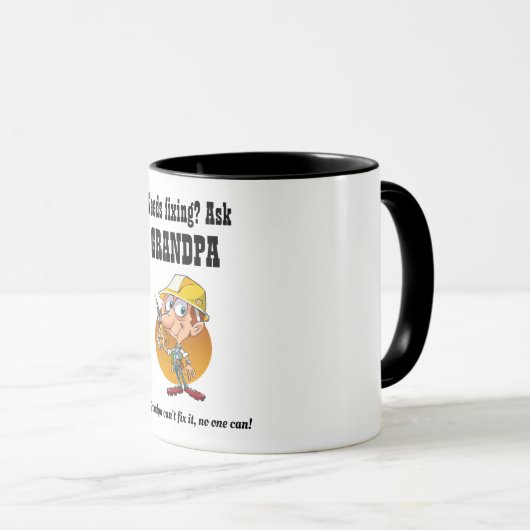 おじいちゃんはそれを直す最高のよ素晴らし – おじいちゃん マグカップ (正面右)