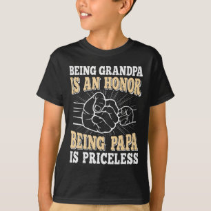 おじいちゃんは名誉であるパパは高価なパパFaである Tシャツ