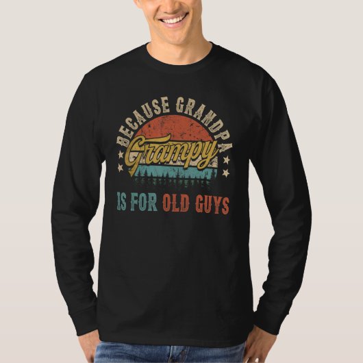 おじいちゃんは年配の男性のためのレトロG Tシャツ (正面)