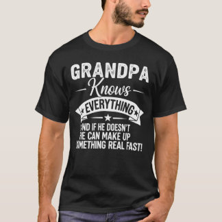 おじいちゃんは知ってるよ もし知らなくても面白い F Tシャツ
