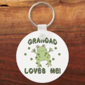おじいちゃんは私のカエルを愛している キーホルダー (正面)