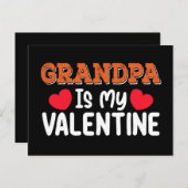 おじいちゃんは私のバレンタインデー家族の息子の娘 ポストカード (正面/裏面)