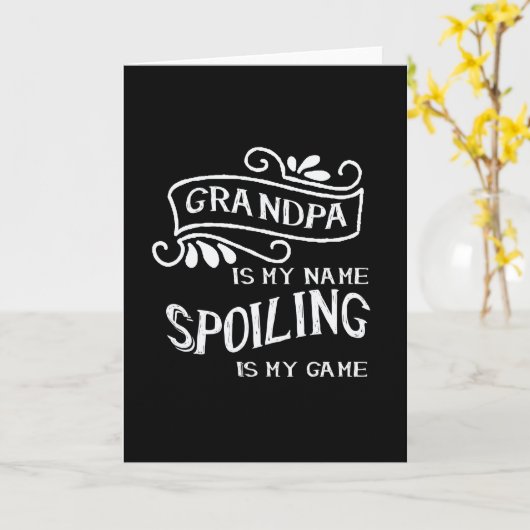 おじいちゃんは私の名前は私のゲームを台無し カード (黄色い花)