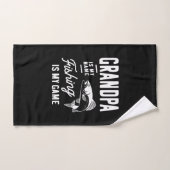 おじいちゃんは私の名前魚釣りは私のゲームギフトである ハンドタオル (ハンドタオル)