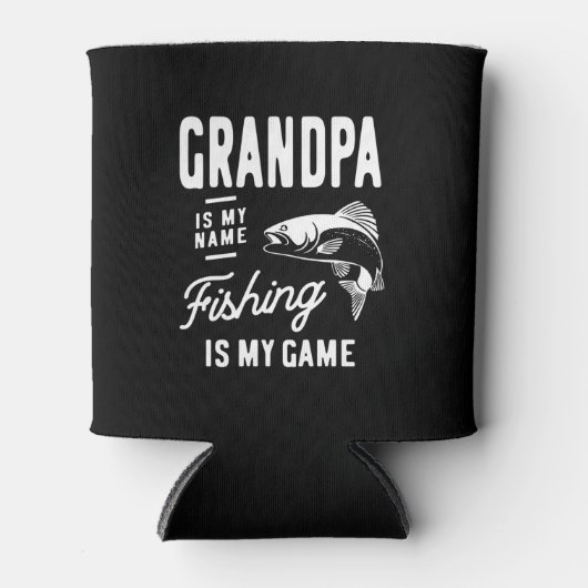 おじいちゃんは私の名前魚釣りは私のゲームギフトである 缶クーラー (正面)