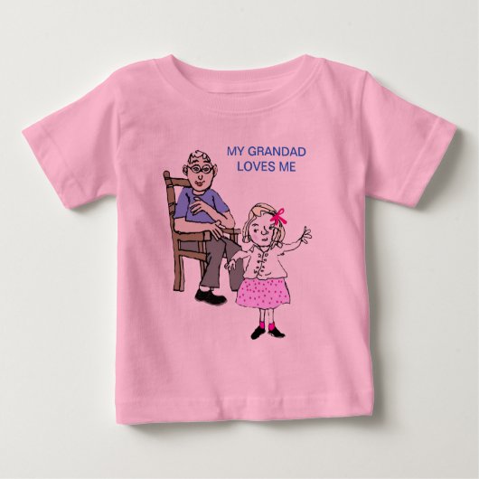 おじいちゃんは私を愛している ベビーTシャツ (正面)