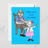 おじいちゃんは私を愛している ポストカード (正面/裏面)