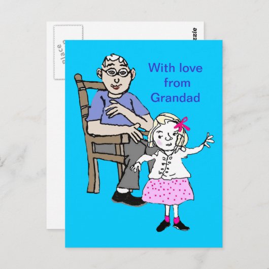 おじいちゃんは私を愛している ポストカード (正面/裏面)