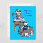 おじいちゃんは私を愛している ポストカード (正面/裏面)