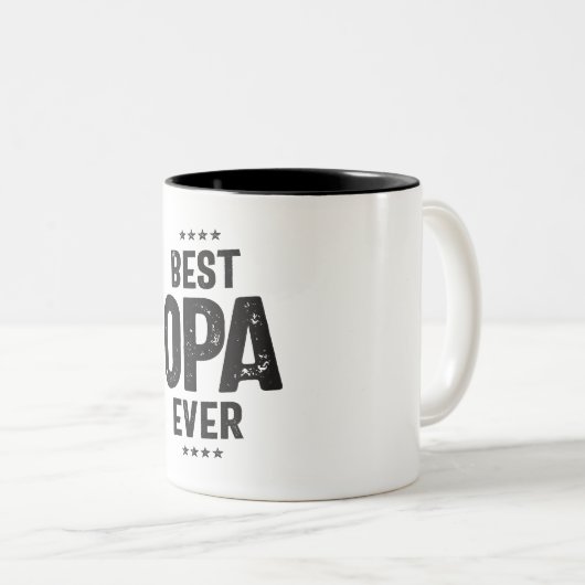 おじいちゃんへの愛を今までOpa最高のに見せる ツートーンマグカップ (正面右)