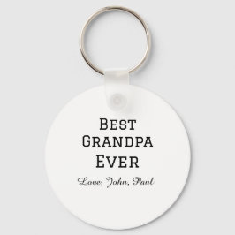 おじいちゃんへの最高のプレゼントはシンプルな名入れギフト キーホルダー