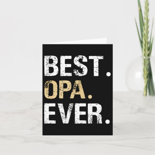 おじいちゃんへの最高のプレゼント　孫娘から カード (正面)