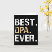 おじいちゃんへの最高のプレゼント　孫娘から カード (黄色い花)