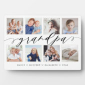 おじいちゃんへの贈り物 |孫写真コラージュ フォトプラーク (正面)