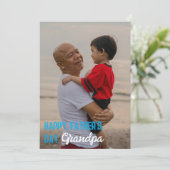 おじいちゃんへ、父の日のカード  -  パーソナライズされたカード シーズンカード (スタンド正面)