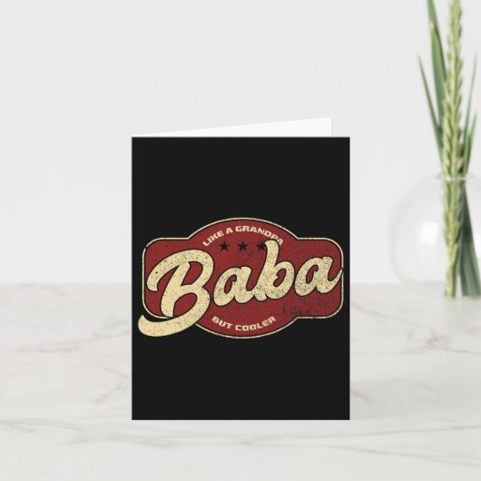 おじいちゃんみたいだけど、もっとかっこいい - ババ アラビア語 カード (正面)