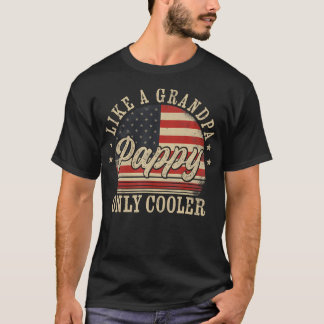 おじいちゃんみたいなクールパピッ父のピー Tシャツ