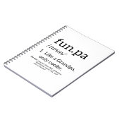 おじいちゃんみたいなファンパクールー ノートブック (左側)