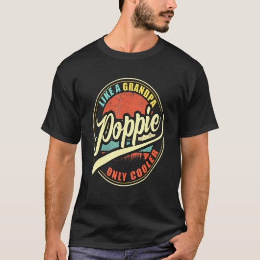 おじいちゃんみたいなメンズポピークール Tシャツ (正面)