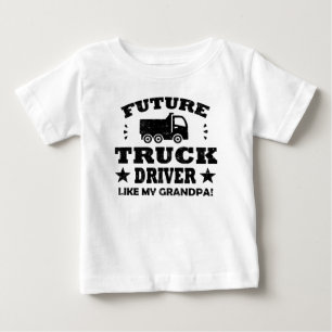 おじいちゃんみたいな未来のトラック運転手! ベビーTシャツ