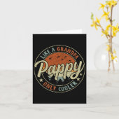 おじいちゃんみたいにカッコイイ お父さんだけどさらにクールなビンテージ レトロスタイル 太っちょ カード (黄色い花)