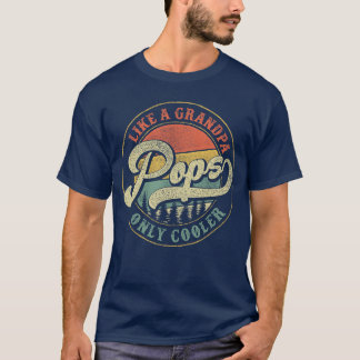 おじいちゃんみたいにポップなだけクールなレトロなポップス Tシャツ