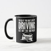 おじいちゃんもしおばあちゃんを運転するのが好きじゃない マグカップ (左)