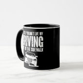 おじいちゃんもしおばあちゃんを運転するのが好きじゃない マグカップ (正面左)