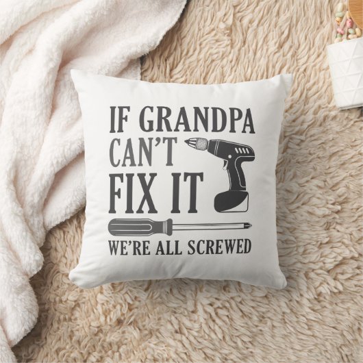おじいちゃんもしは修理できない我々は全て混乱している クッション (ブランケット)