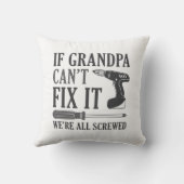 おじいちゃんもしは修理できない我々は全て混乱している クッション (裏面)