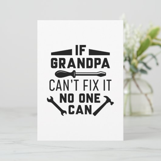 おじいちゃんもしは誰も修正できない サンキューカード (スタンド正面)