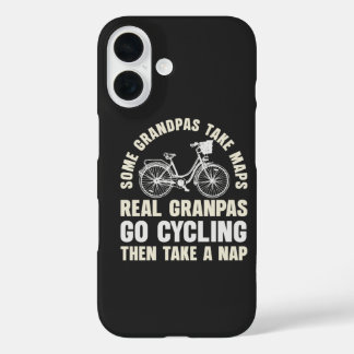 おじいちゃんもサイクリング Funny Cycle iPhone 16ケース
