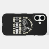 おじいちゃんもサイクリング Funny Cycle Case-Mate iPhoneケース (裏面 (横))