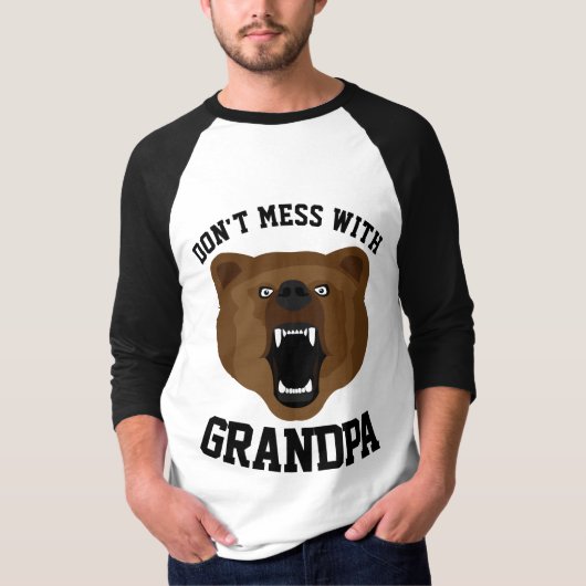 おじいちゃんを散らかさないで – BEAR- Tシャツ (正面)