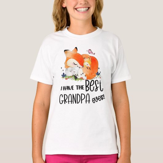 おじいちゃんを最高の今まで持ってる Tシャツ (正面)