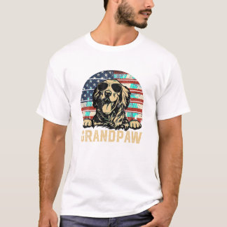 おじいちゃんアメリカ国旗 Tシャツ