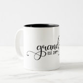 おじいちゃんエパーソナライズされたストおじいちゃん ツートーンマグカップ (正面左)