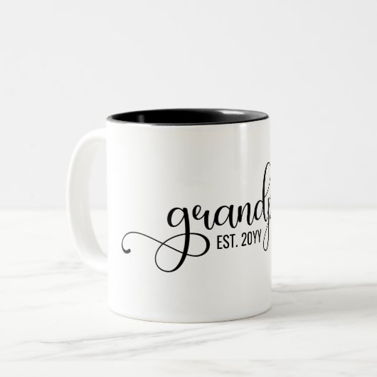 おじいちゃんエパーソナライズされたストおじいちゃん ツートーンマグカップ (正面左)