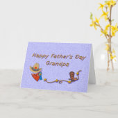 おじいちゃんカウボーイカード カード (黄色い花)