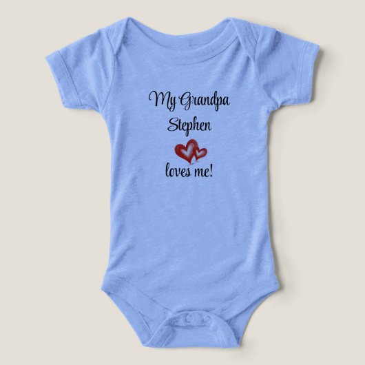 おじいちゃんカスタムからの贈り物，おじいちゃん私を愛し，かわいい (デザイン正面)