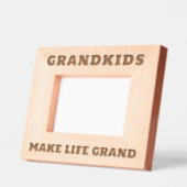 おじいちゃんカスタム両親の木製写真枠 レーザー彫刻フレーム (左)