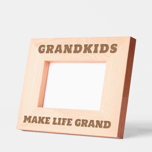 おじいちゃんカスタム両親の木製写真枠 レーザー彫刻フレーム (左)