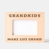 おじいちゃんカスタム両親の木製写真枠 レーザー彫刻フレーム (正面)