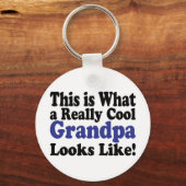 おじいちゃんカッコいい キーホルダー (正面)